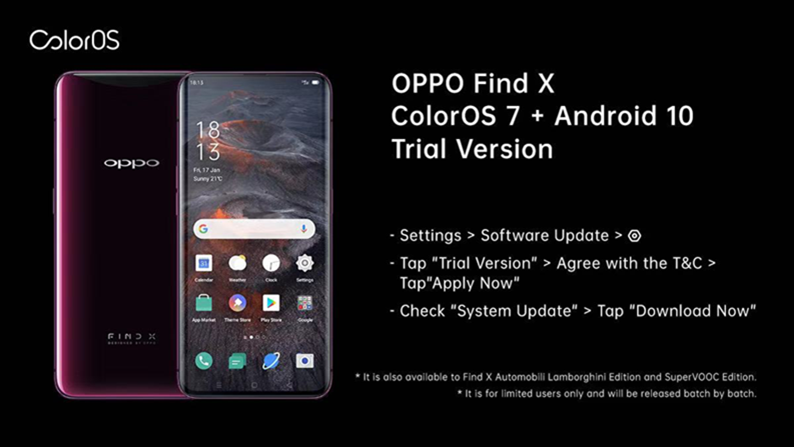 ColorOS 7 Trial Version Now Available    on Ten OPPO