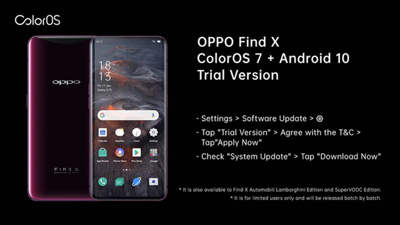 ColorOS 7 Trial Version Now Available on Ten OPPO