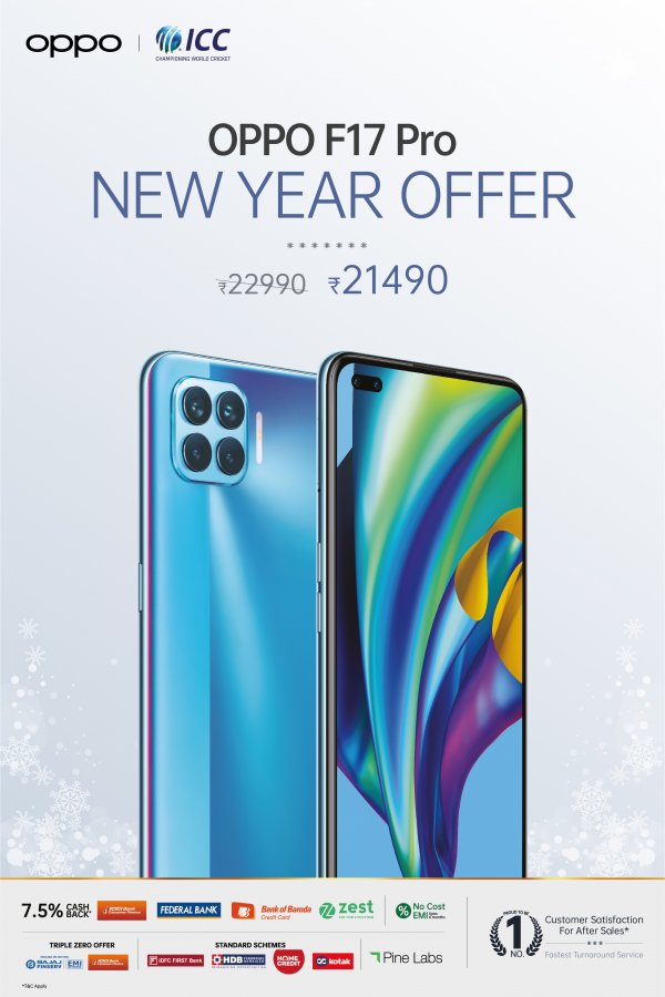 OPPO F17 Pro Price Reduced to Rs. 21,490 • TechVorm