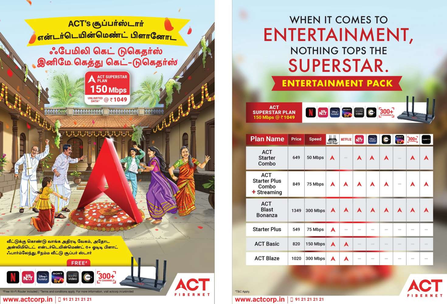 ACT Fibernet Superstar Plan for Chennai Announced • TechVorm