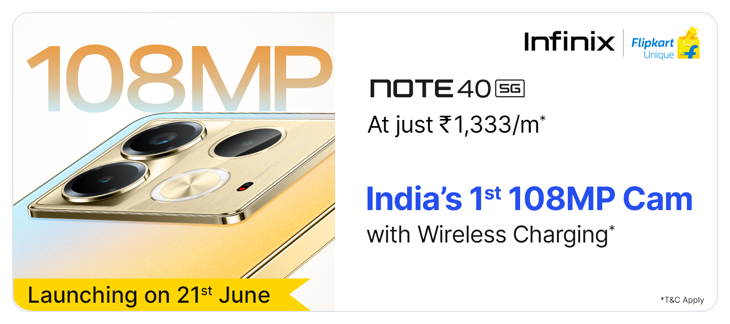 Infinix Note 40 5G with 108MP Triple Rear Camera, 32MP Selfie Camera ...